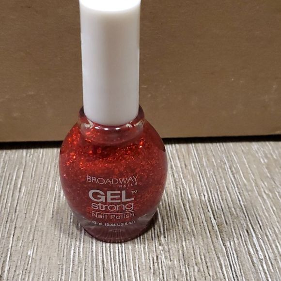 New broadway nails gel strong Juliet red glitter - Picture 1 of 2